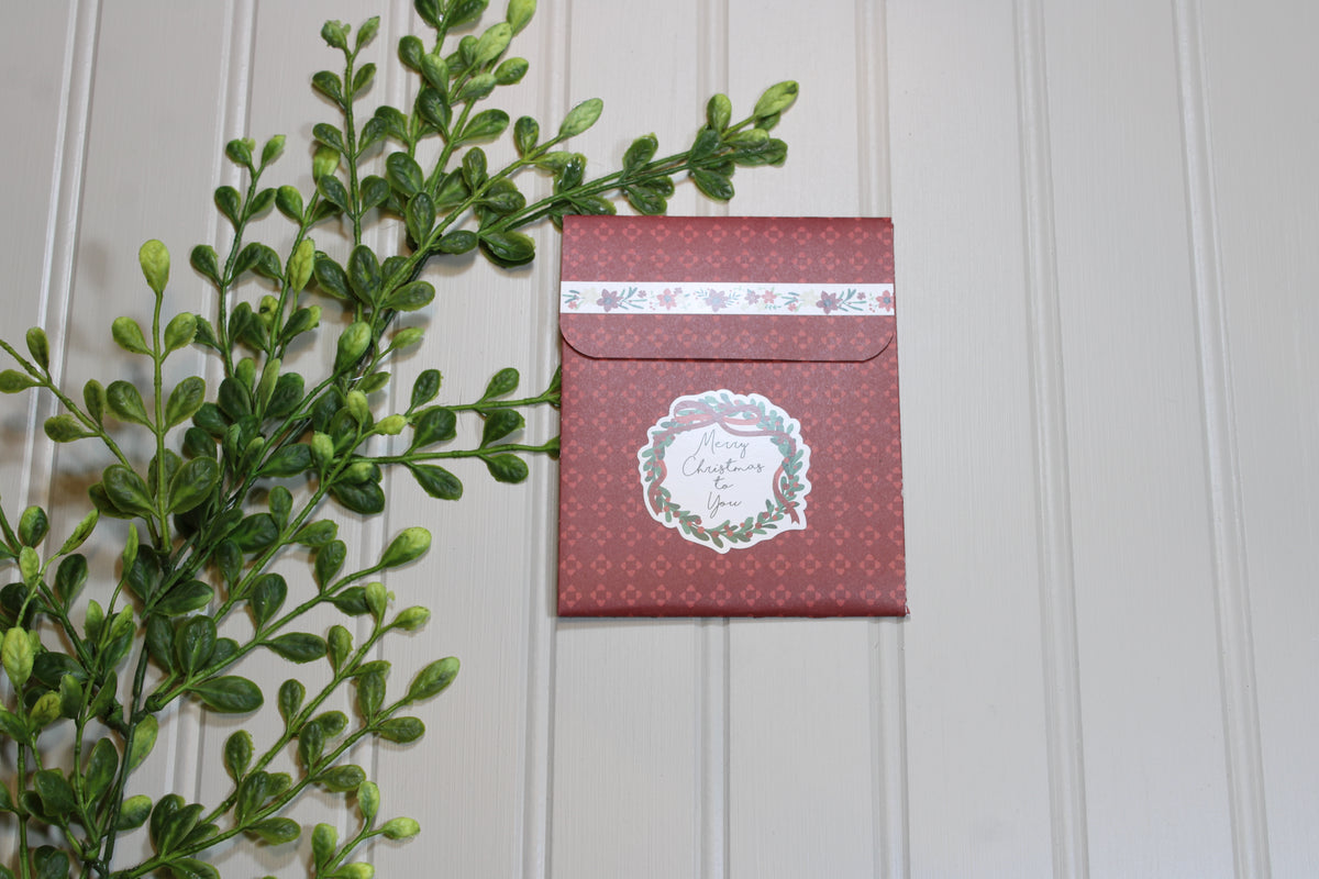 Handmade Christmas - Fun Fold Gift Card Holder - Merry Christmas To You