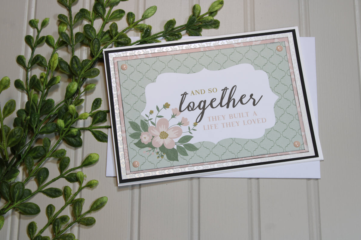 Handmade Wedding 5x7 Card - Together