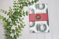 Handmade Christmas Daily Notes Folio – 5x8 Legal Pad - Wreath