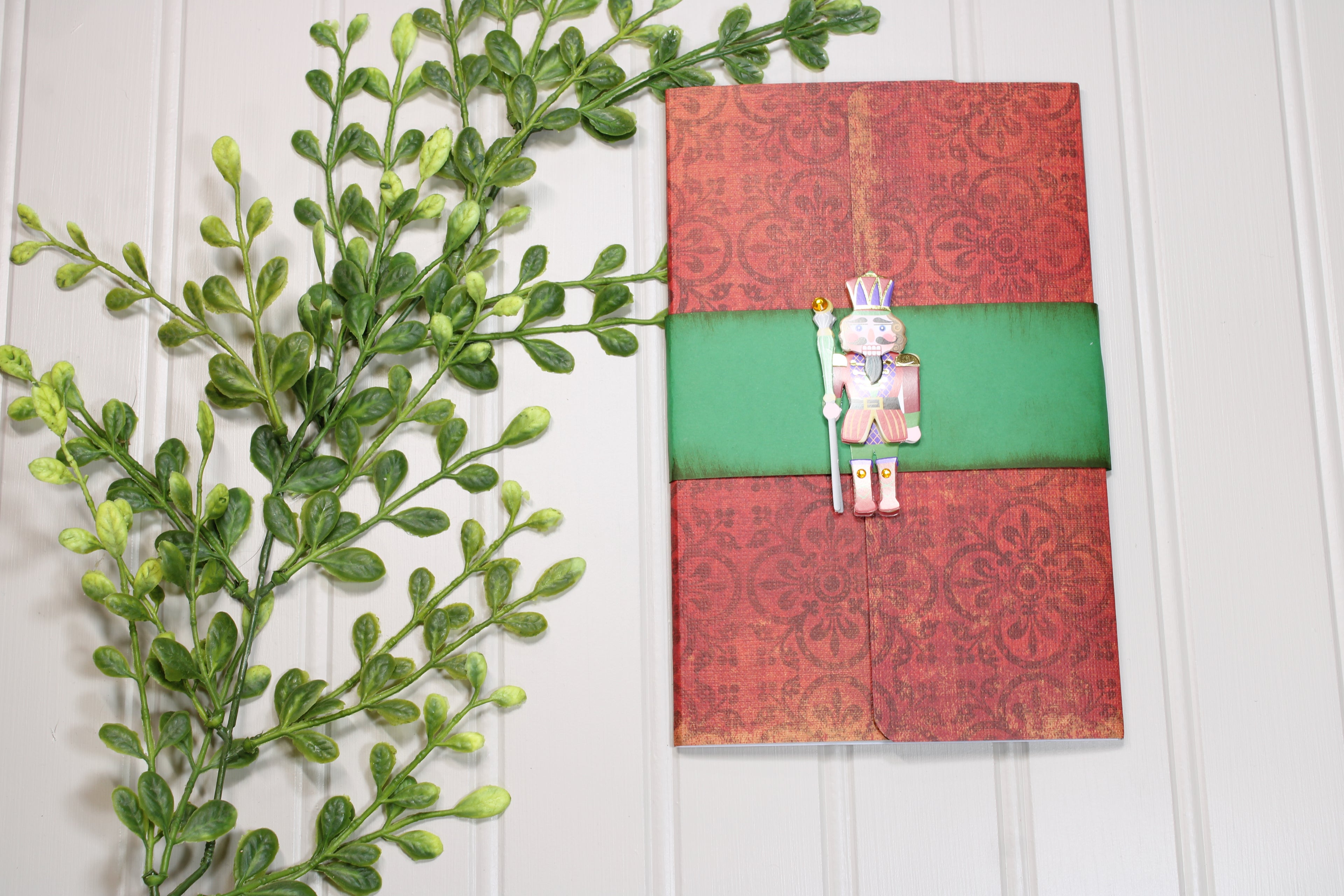 Handmade Christmas Daily Notes Folio – 5x8 Legal Pad - Tin Soldier