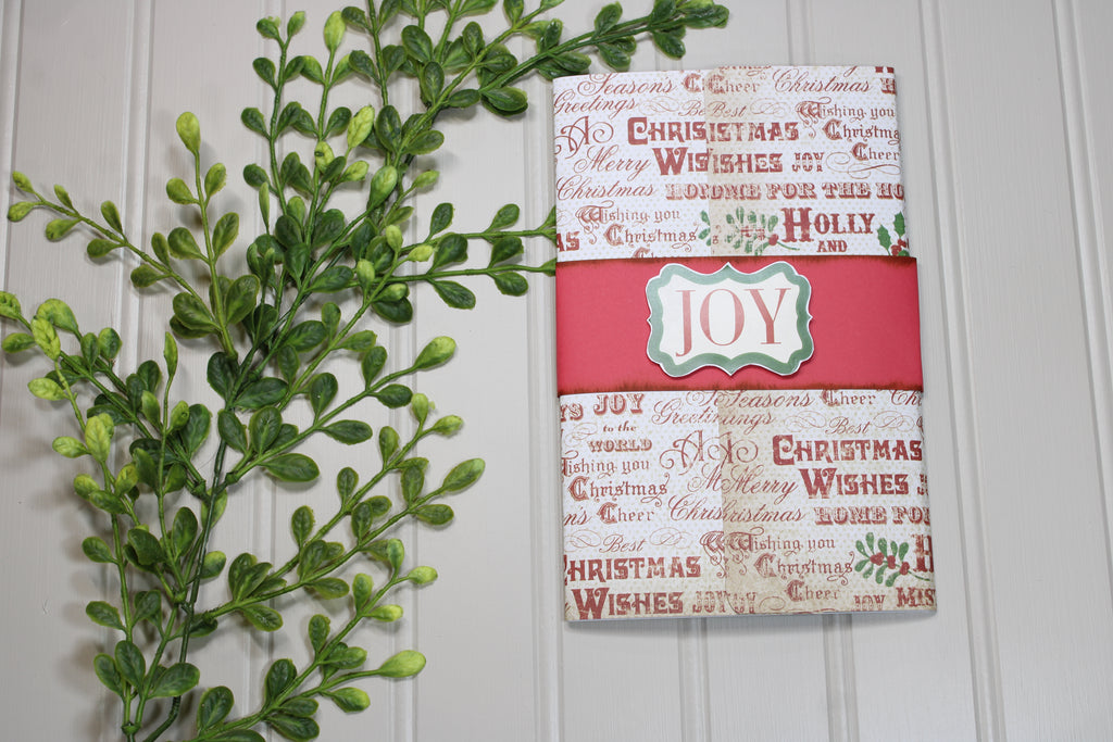 Handmade Christmas Daily Notes Folio – 5x8 Legal Pad - Joy