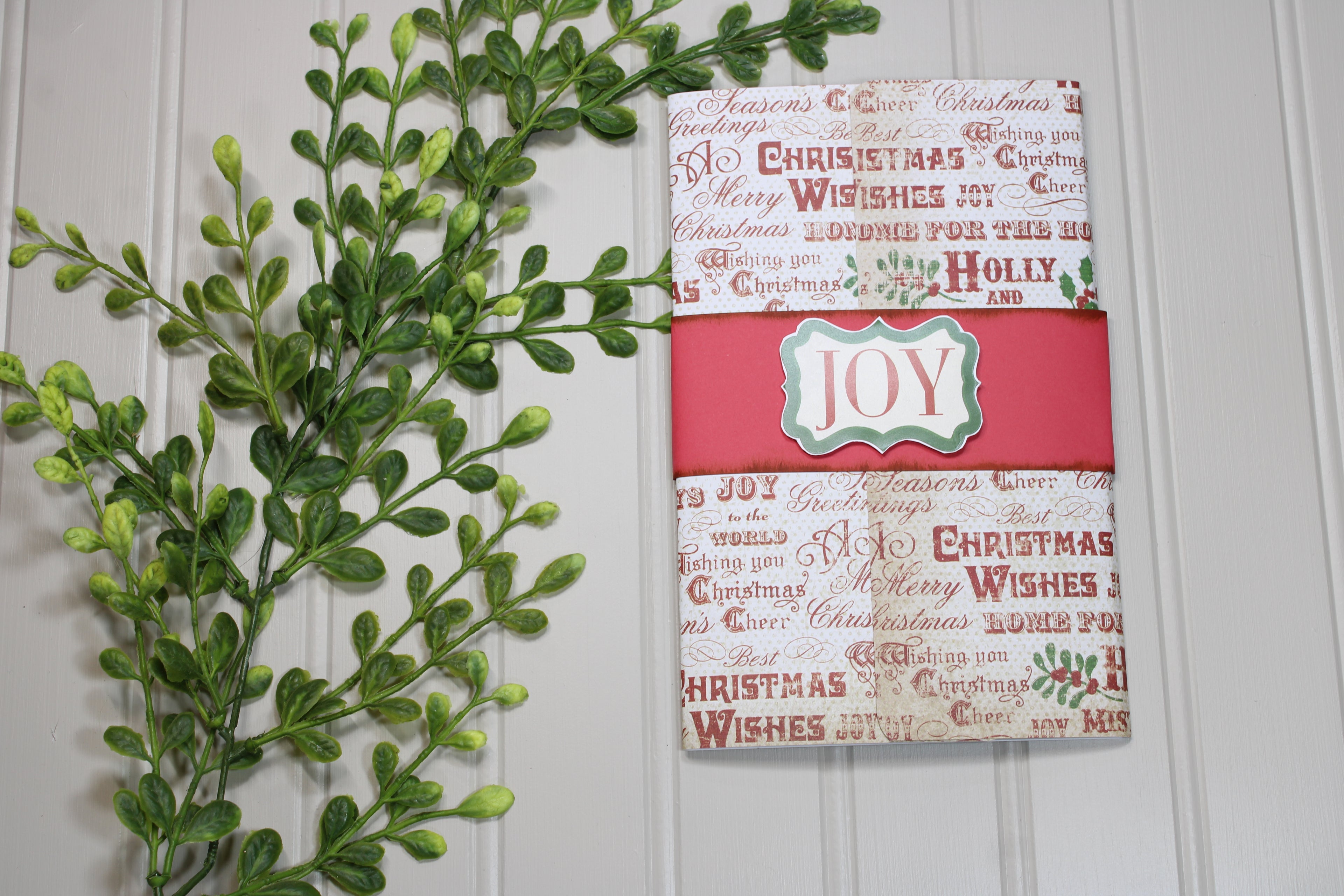 Handmade Christmas Daily Notes Folio – 5x8 Legal Pad - Joy