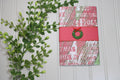 Handmade Christmas Daily Notes Folio – 5x8 Legal Pad - Wreath Distressed