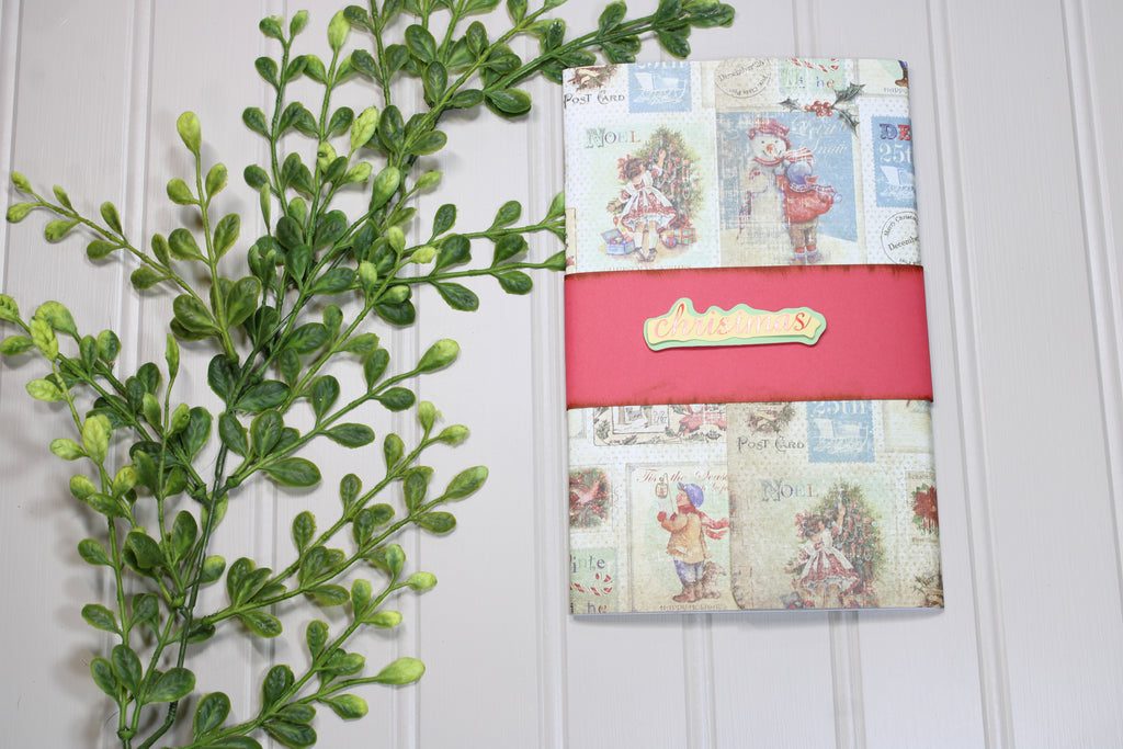 Handmade Christmas Daily Notes Folio – 5x8 Legal Pad - Christmas