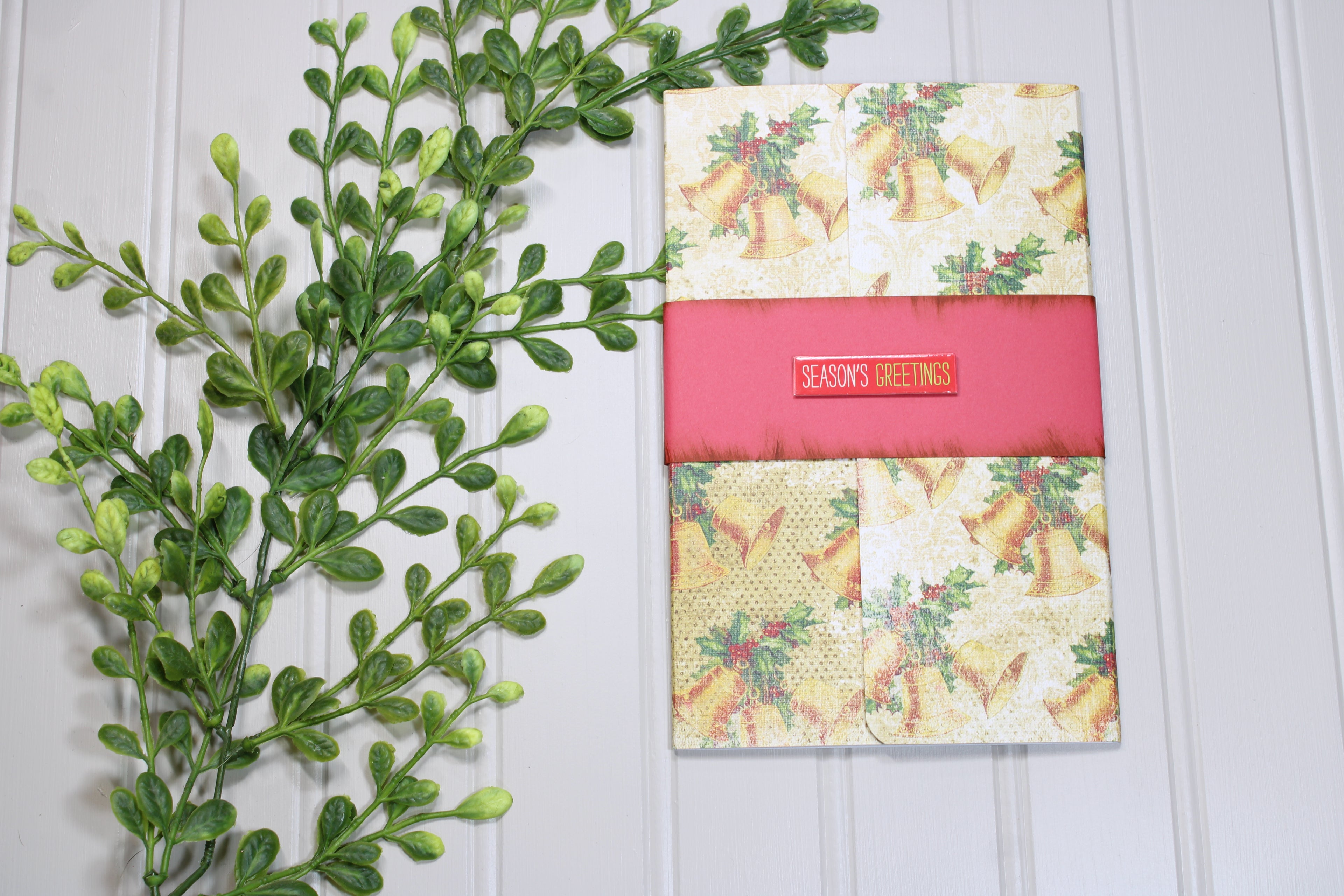 Handmade Christmas Daily Notes Folio – 5x8 Legal Pad - Season's Greetings