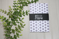 Handmade Christmas Daily Notes Folio – 5x8 Legal Pad - Let It Snow Polka Dot