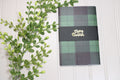 Handmade Christmas Daily Notes Folio – 5x8 Legal Pad - Merry Christmas Plaid