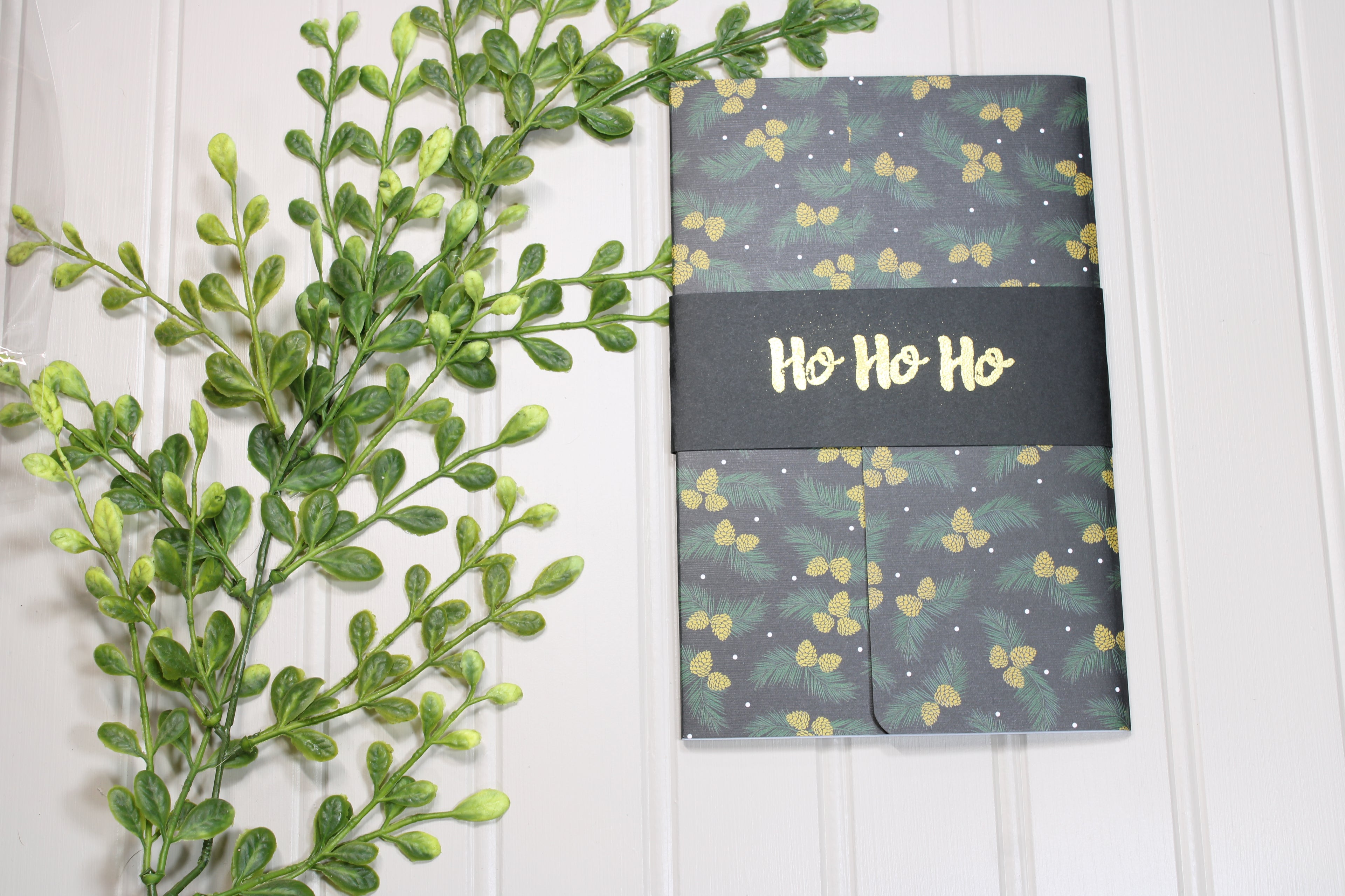 Handmade Christmas Daily Notes Folio – 5x8 Legal Pad - Ho Ho Ho