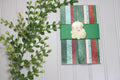 Handmade Christmas Daily Notes Folio – 5x8 Legal Pad - Santa Stripes