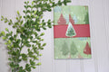 Handmade Christmas Daily Notes Folio – 5x8 Legal Pad - Snowy Christmas Tree
