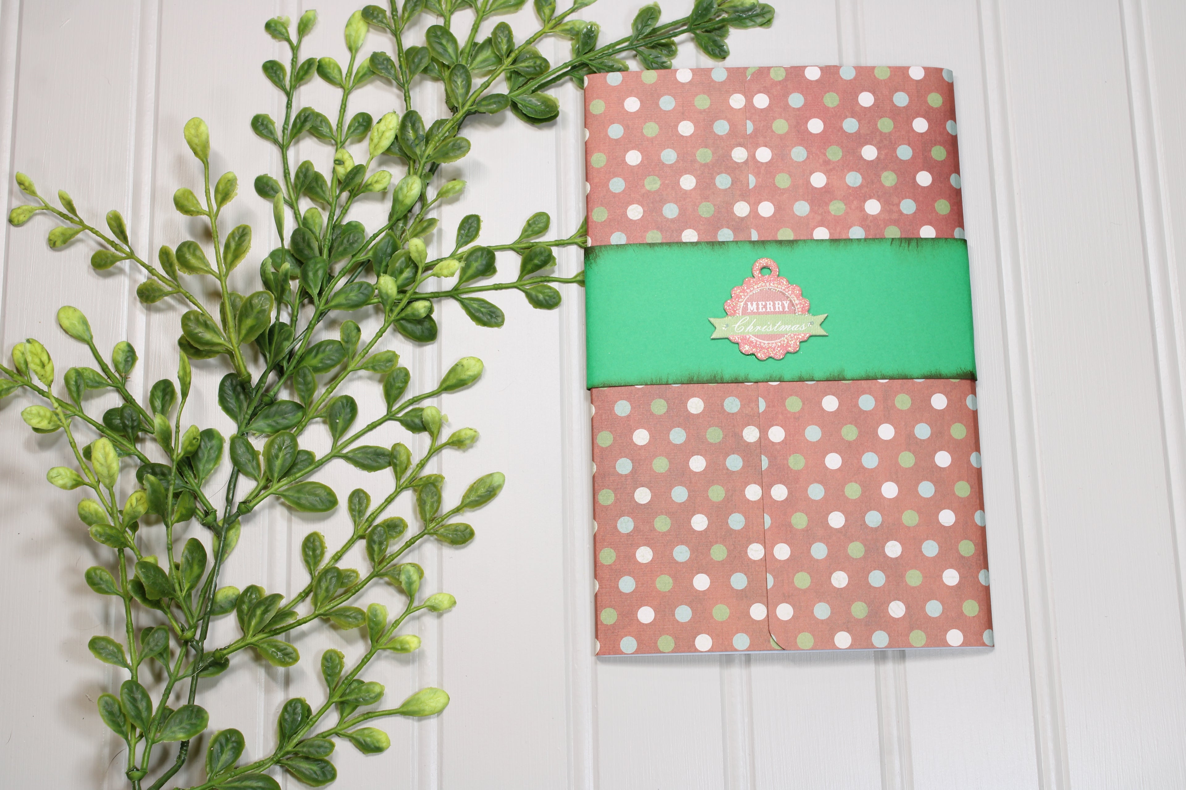 Handmade Christmas Daily Notes Folio – 5x8 Legal Pad - Merry Christmas Ornament