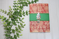 Handmade Christmas Daily Notes Folio – 5x8 Legal Pad - Nutcracker Damask