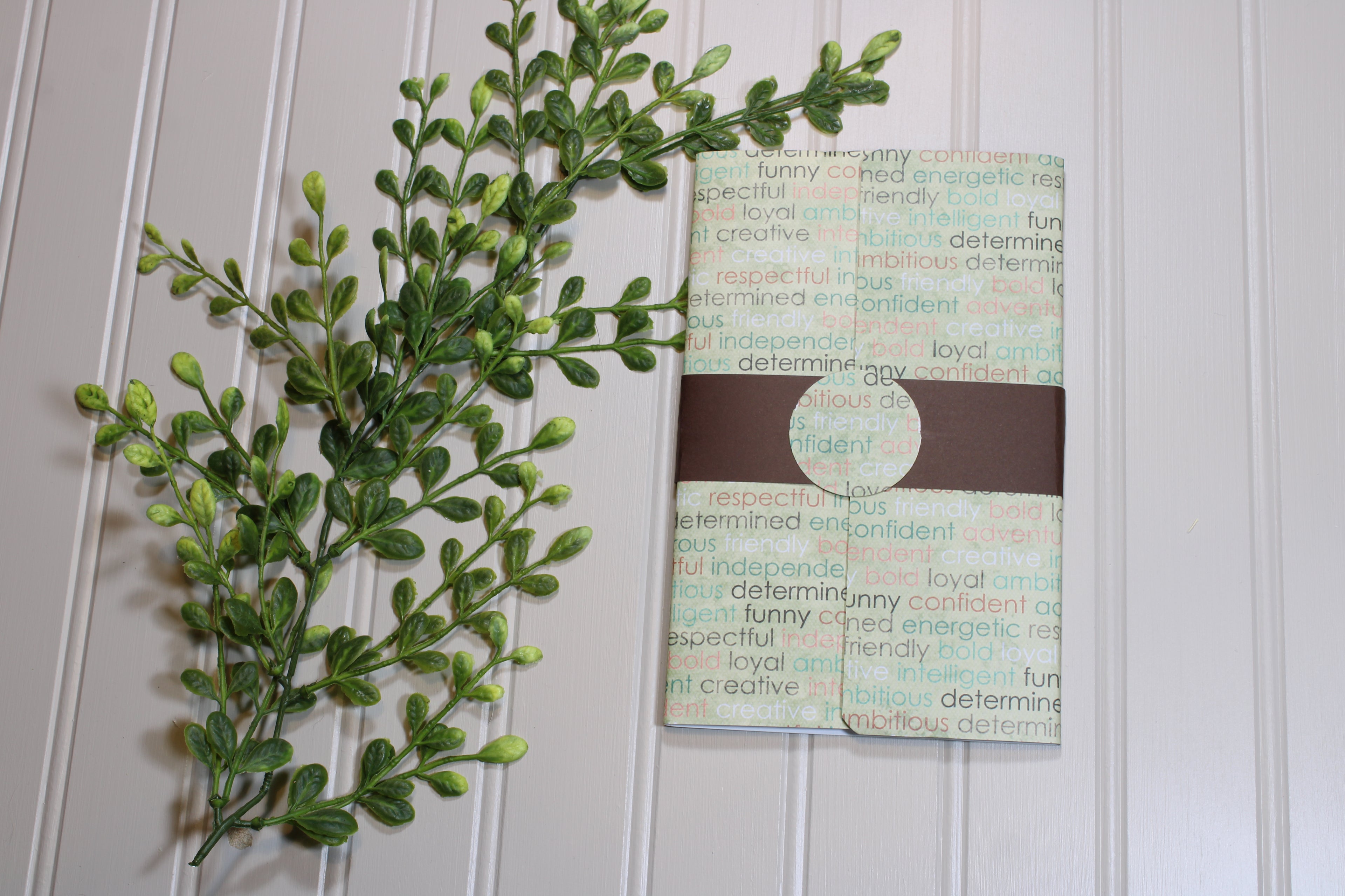Handmade Daily Notes Folio – 5x8 Legal Pad - Affirmations