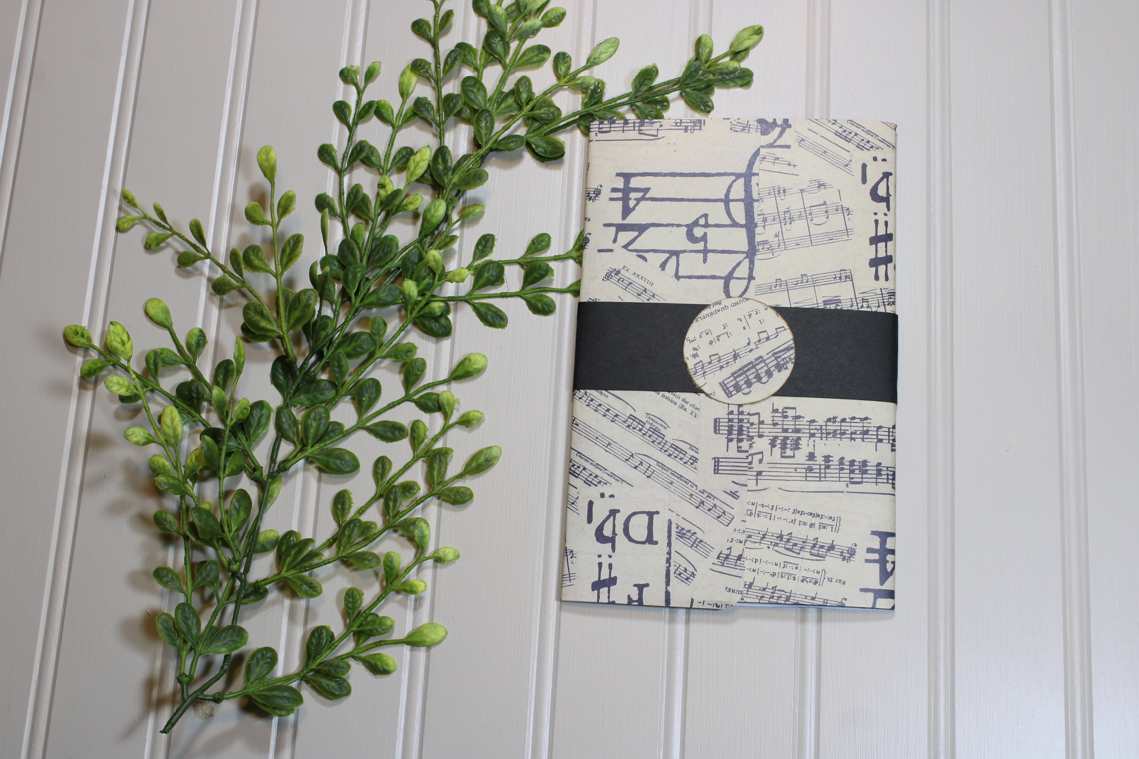 Handmade Daily Notes Folio – 5x8 Legal Pad - Sheet Music