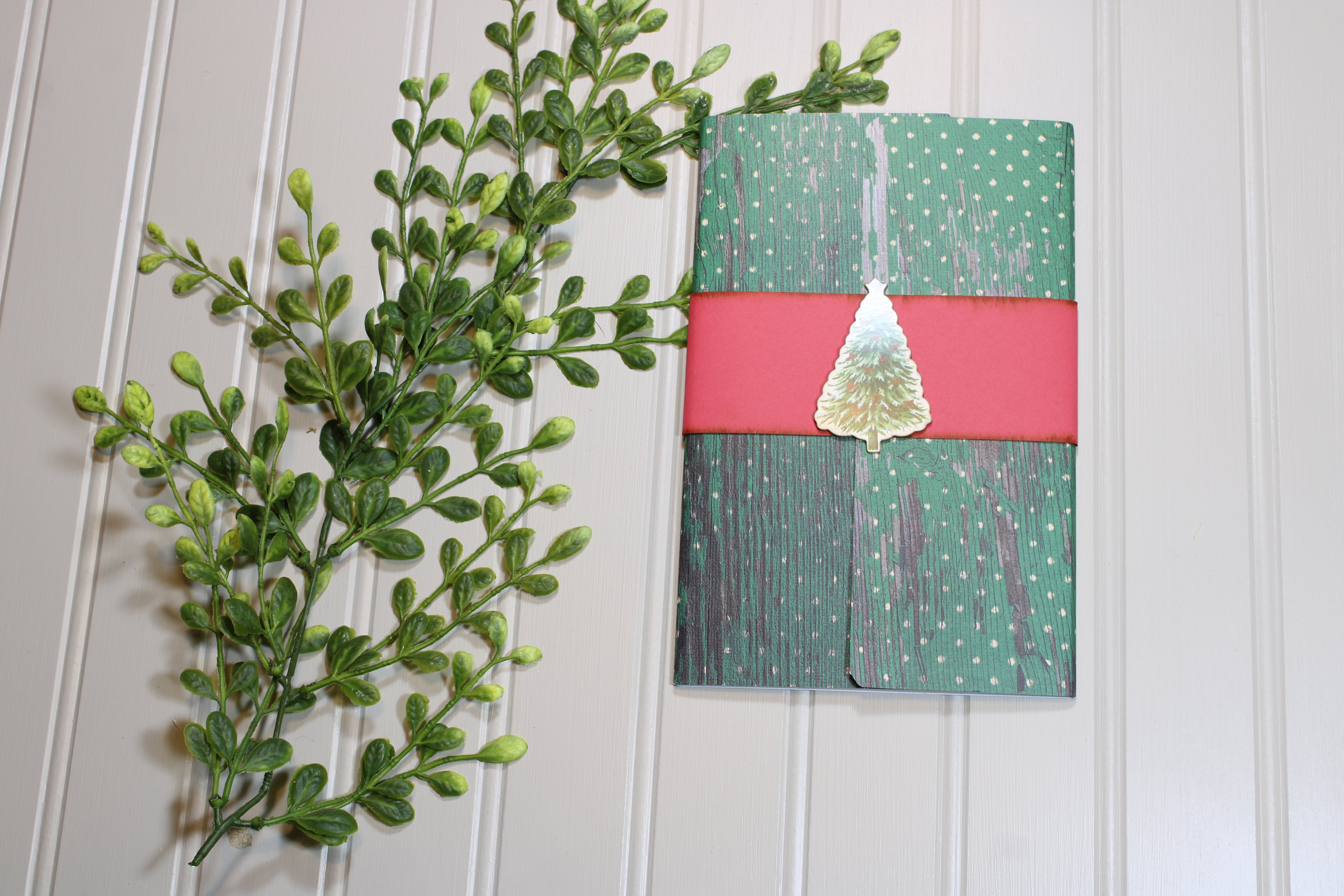 Handmade Christmas Daily Notes Folio – 5x8 Legal Pad - Oh Christmas Tree