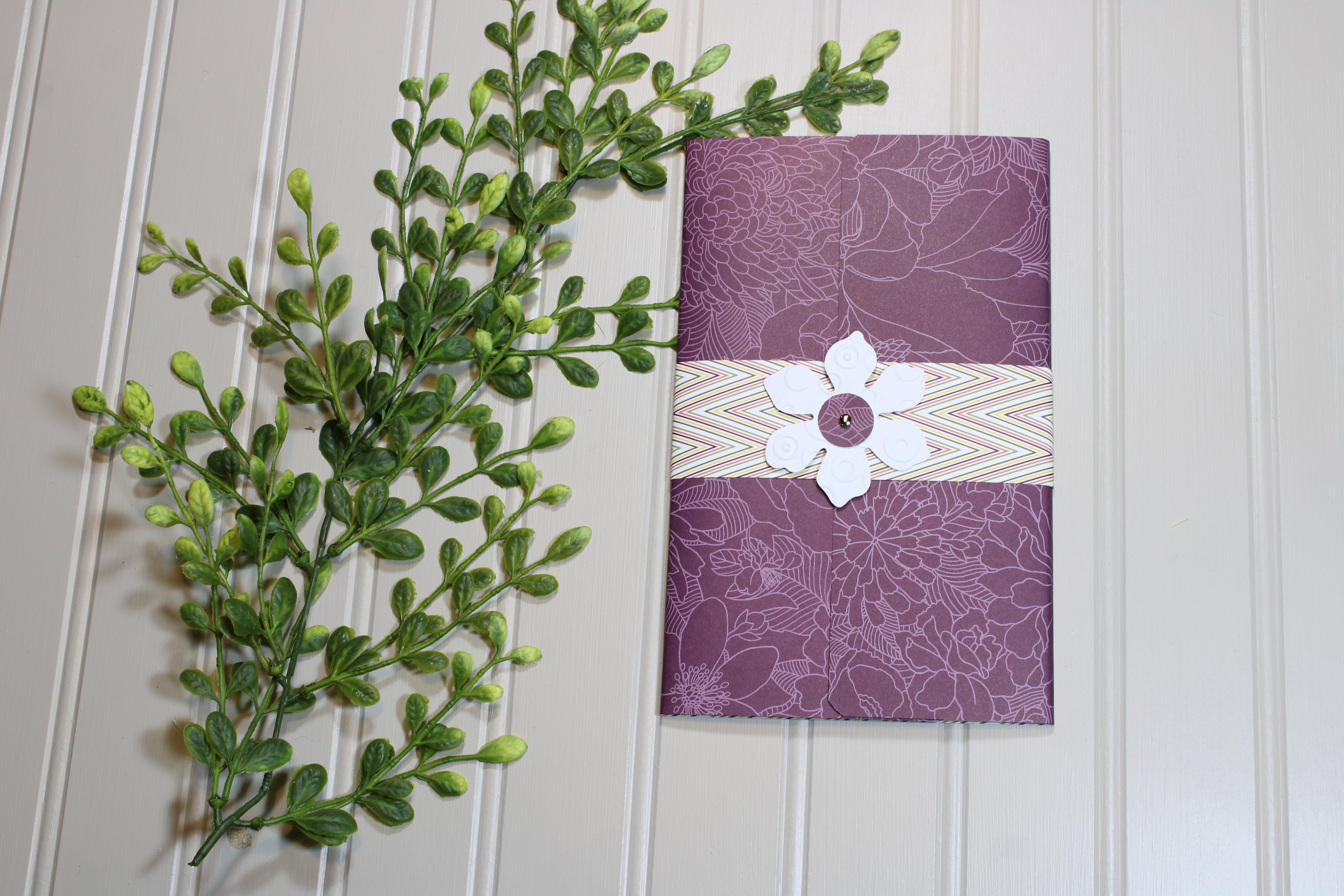 Handmade Daily Notes Folio – 5x8 Legal Pad - Purple Haze
