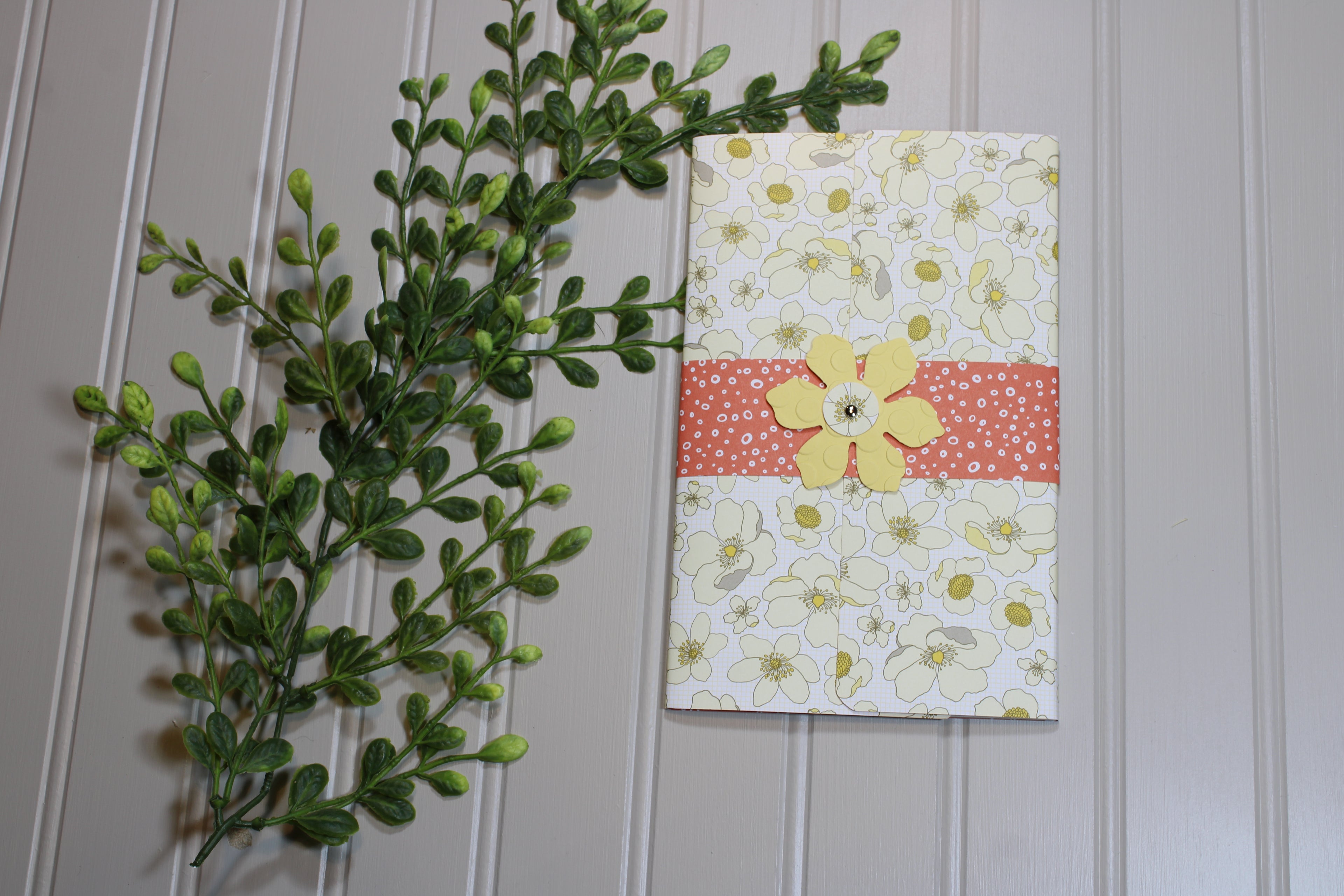 Handmade Daily Notes Folio – 5x8 Legal Pad - Golden Meadow