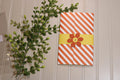 Handmade Daily Notes Folio – 5x8 Legal Pad - Orange Candy Cane