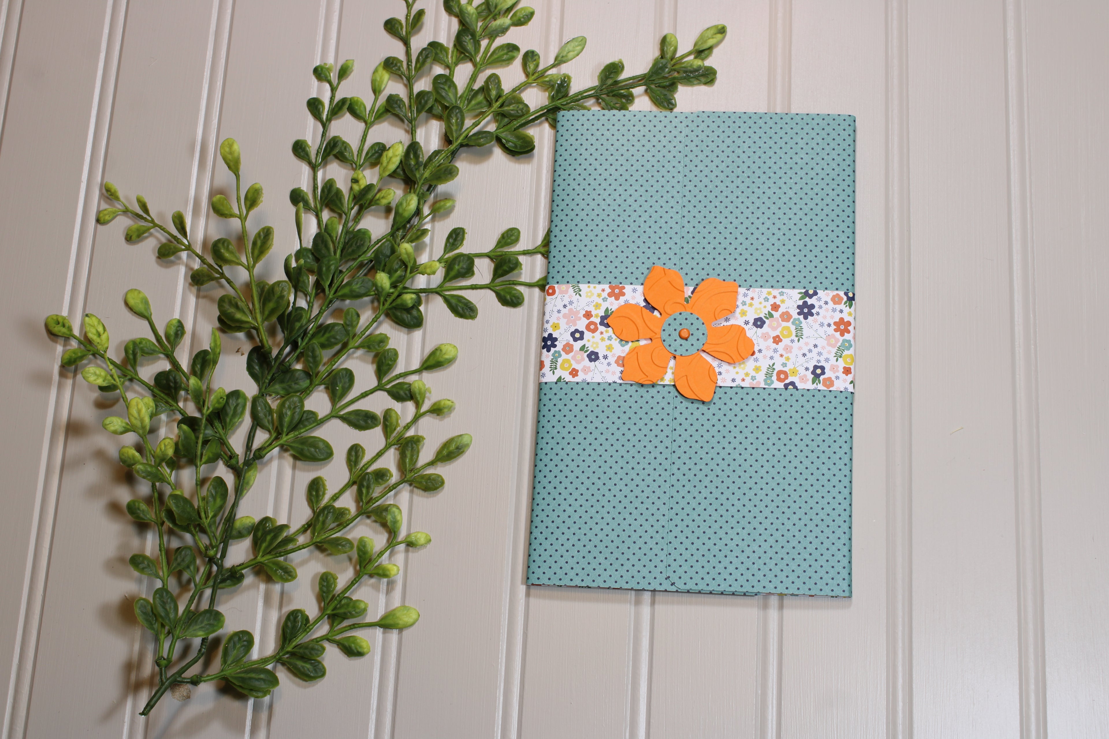 Handmade Daily Notes Folio – 5x8 Legal Pad - Green Goddess