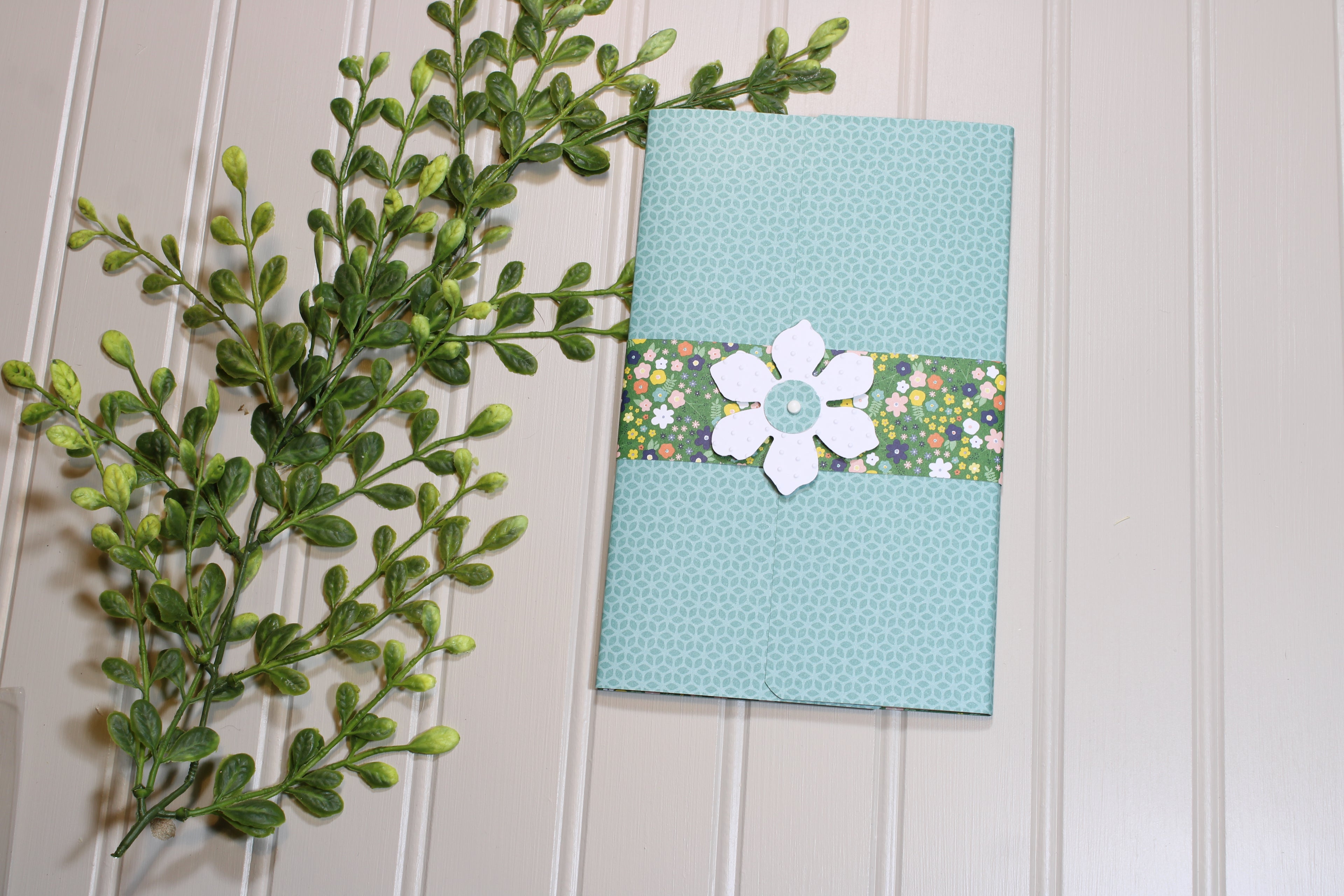 Handmade Daily Notes Folio – 5x8 Legal Pad - In The Garden