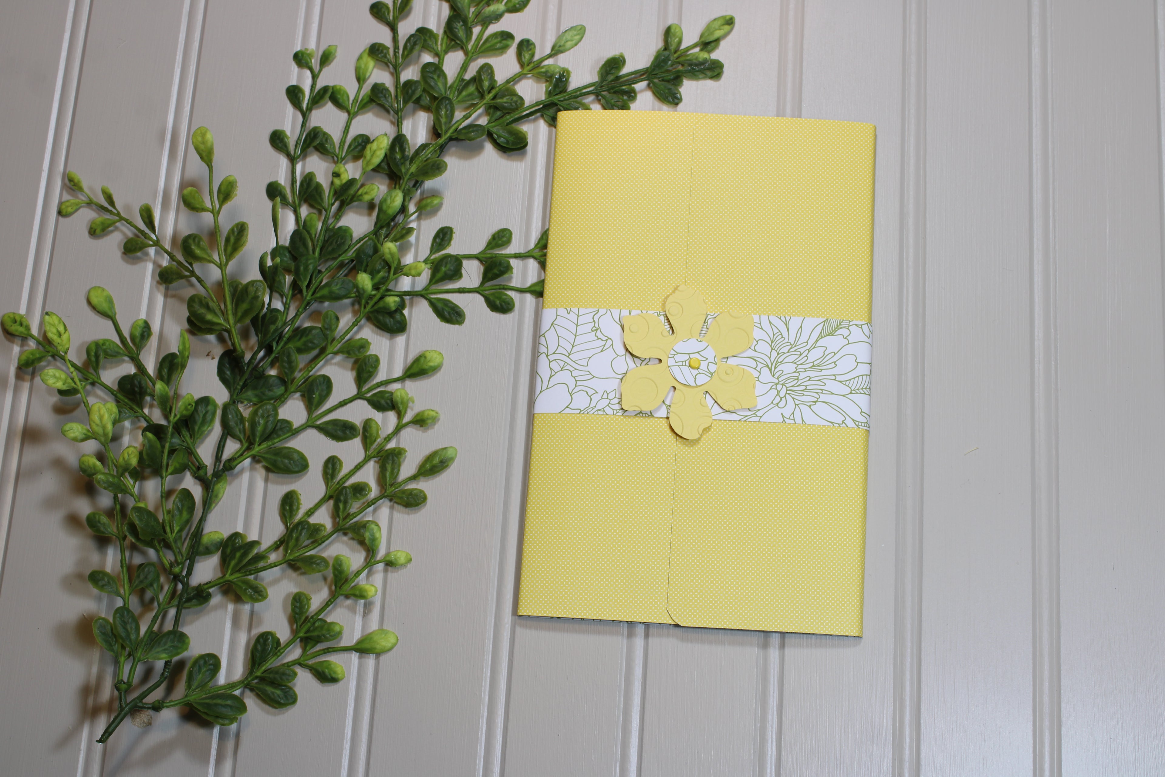 Handmade Daily Notes Folio – 5x8 Legal Pad - Sunny Day