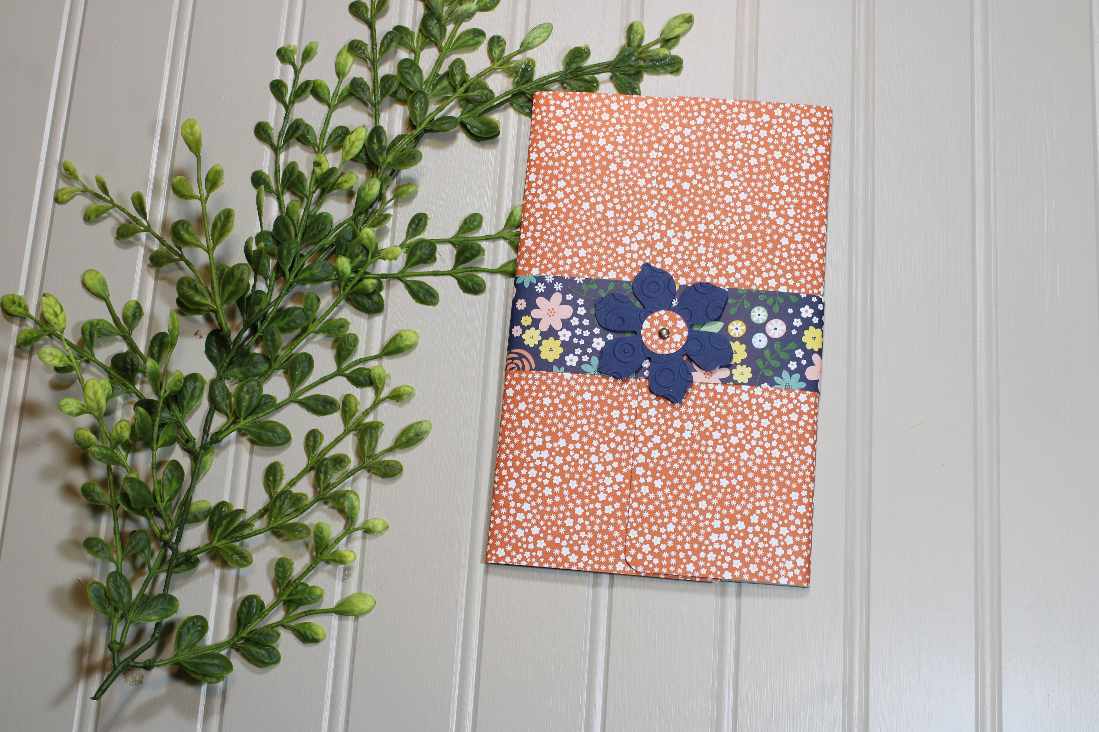 Handmade Daily Notes Folio – 5x8 Legal Pad - Field of Flowers