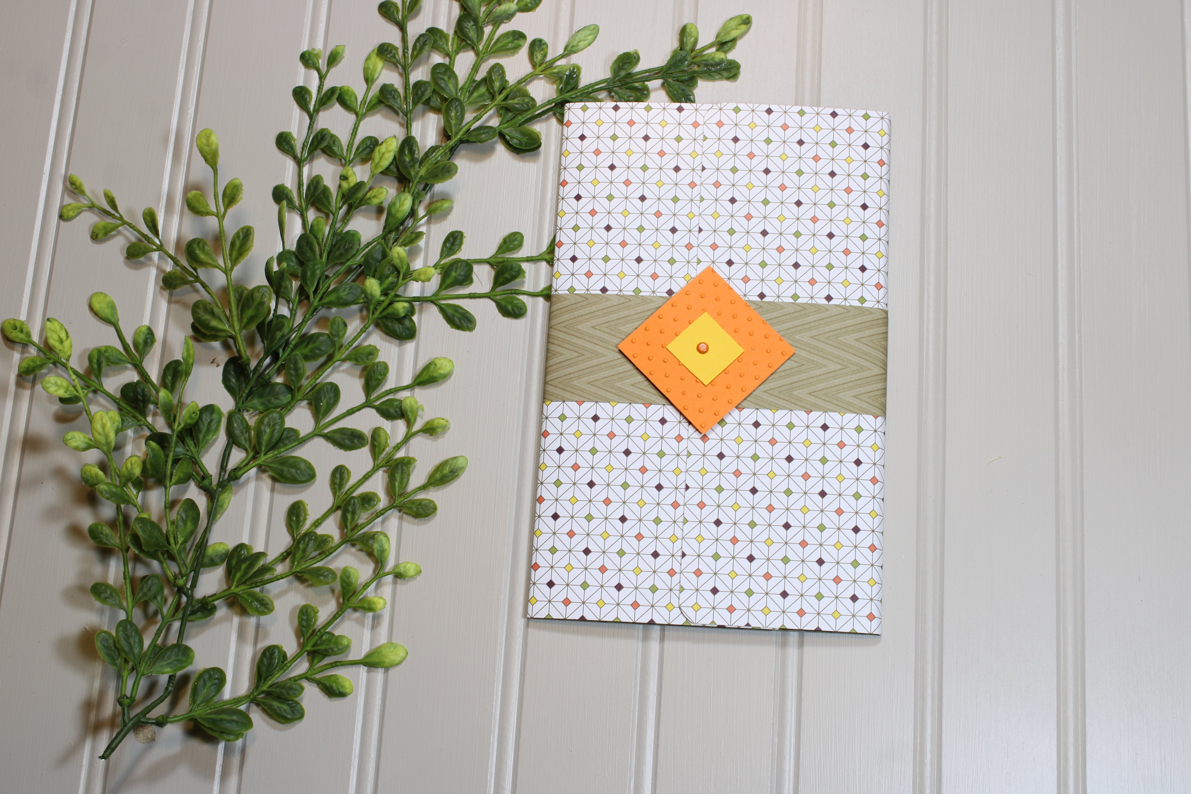 Handmade Daily Notes Folio – 5x8 Legal Pad - Diamonds are Forever
