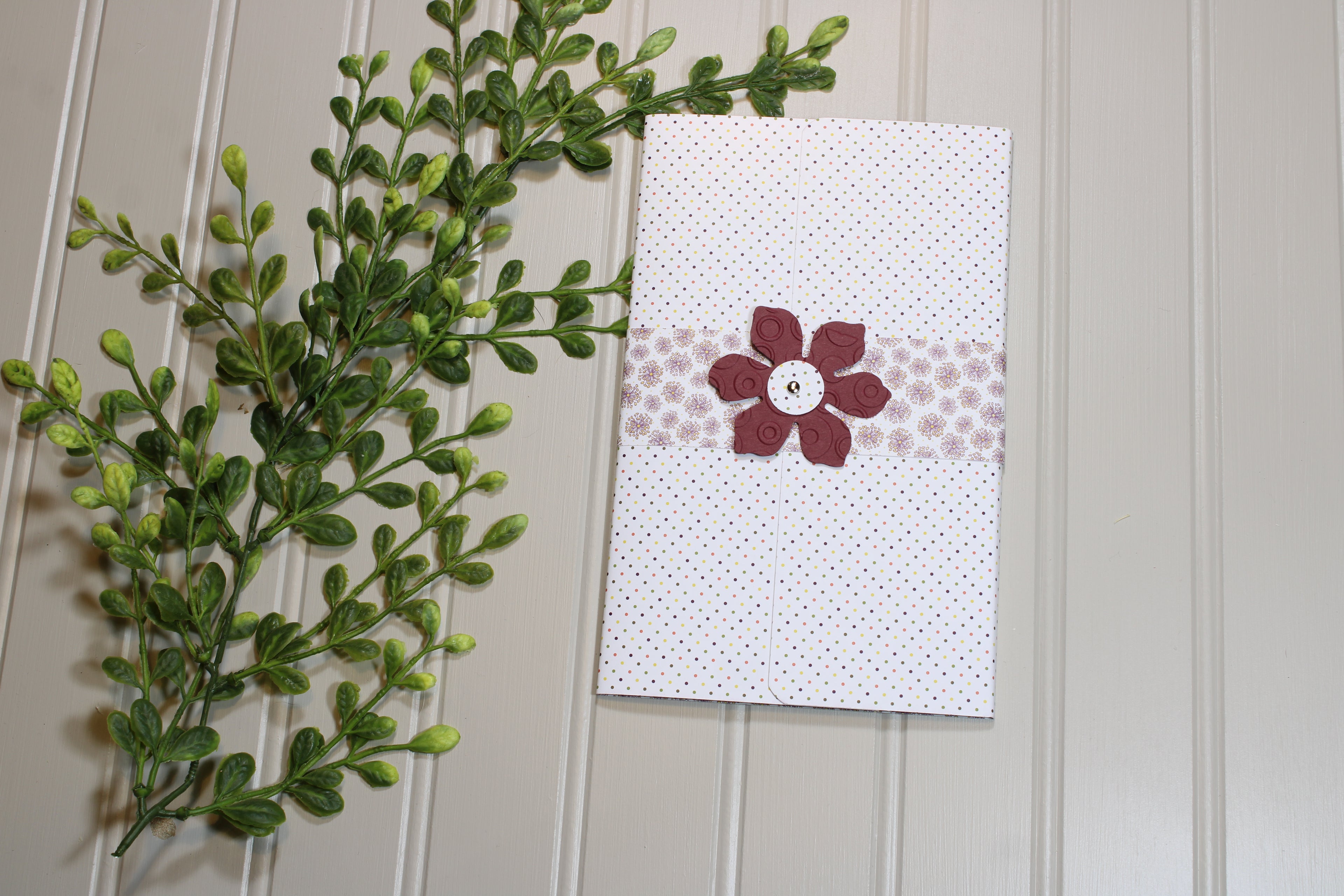 Handmade Daily Notes Folio – 5x8 Legal Pad - Pretty Pretty Polka Dot