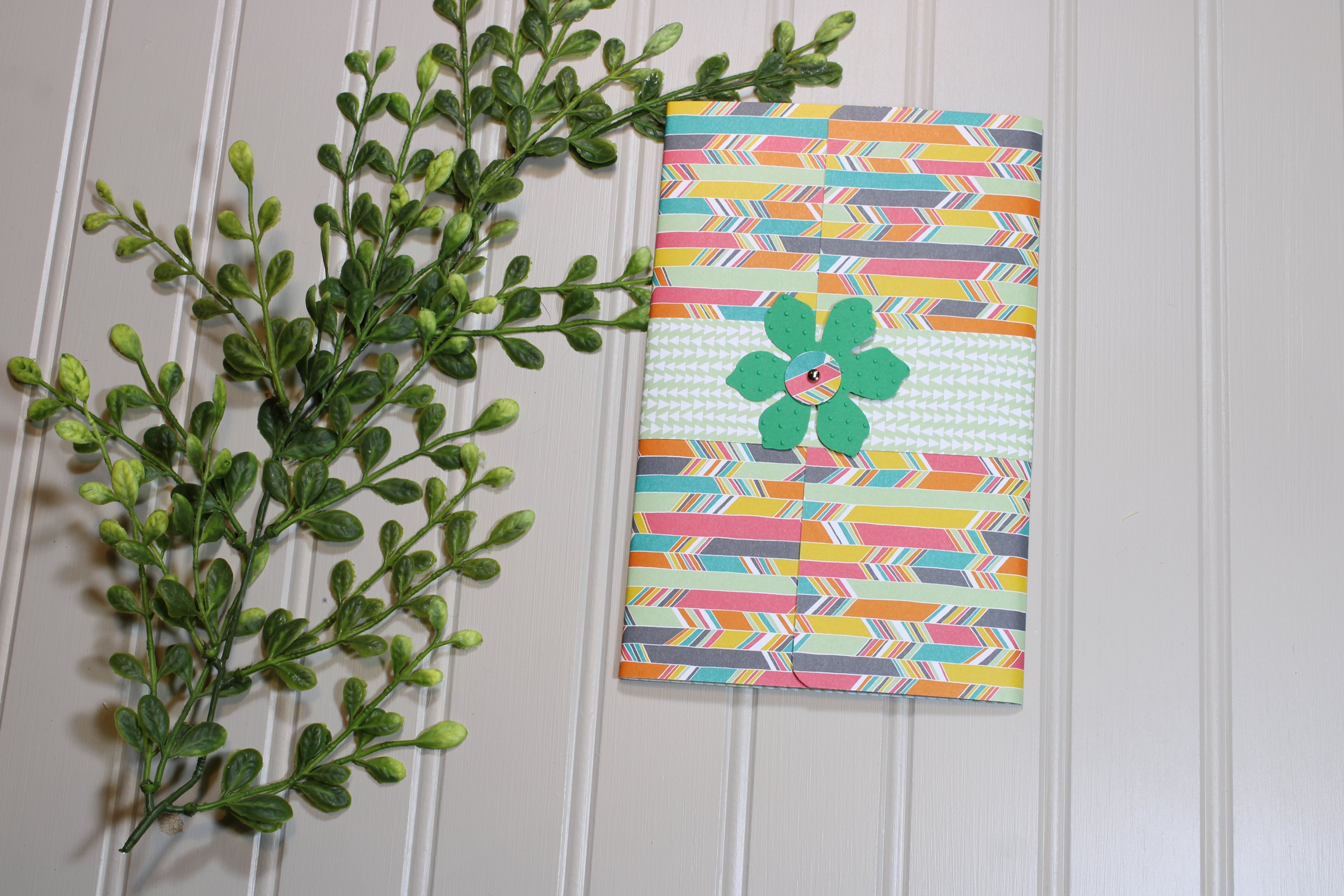 Handmade Daily Notes Folio – 5x8 Legal Pad - Arrows