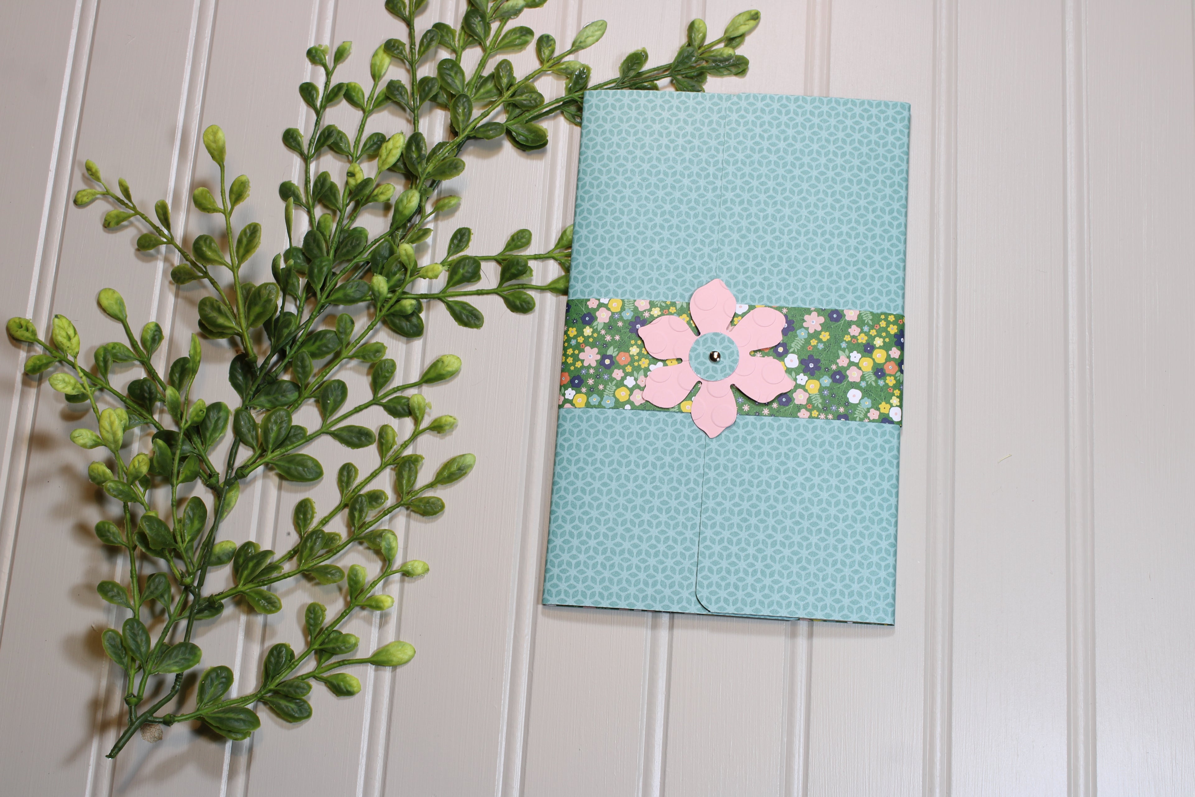 Handmade Daily Notes Folio – 5x8 Legal Pad - In The Garden