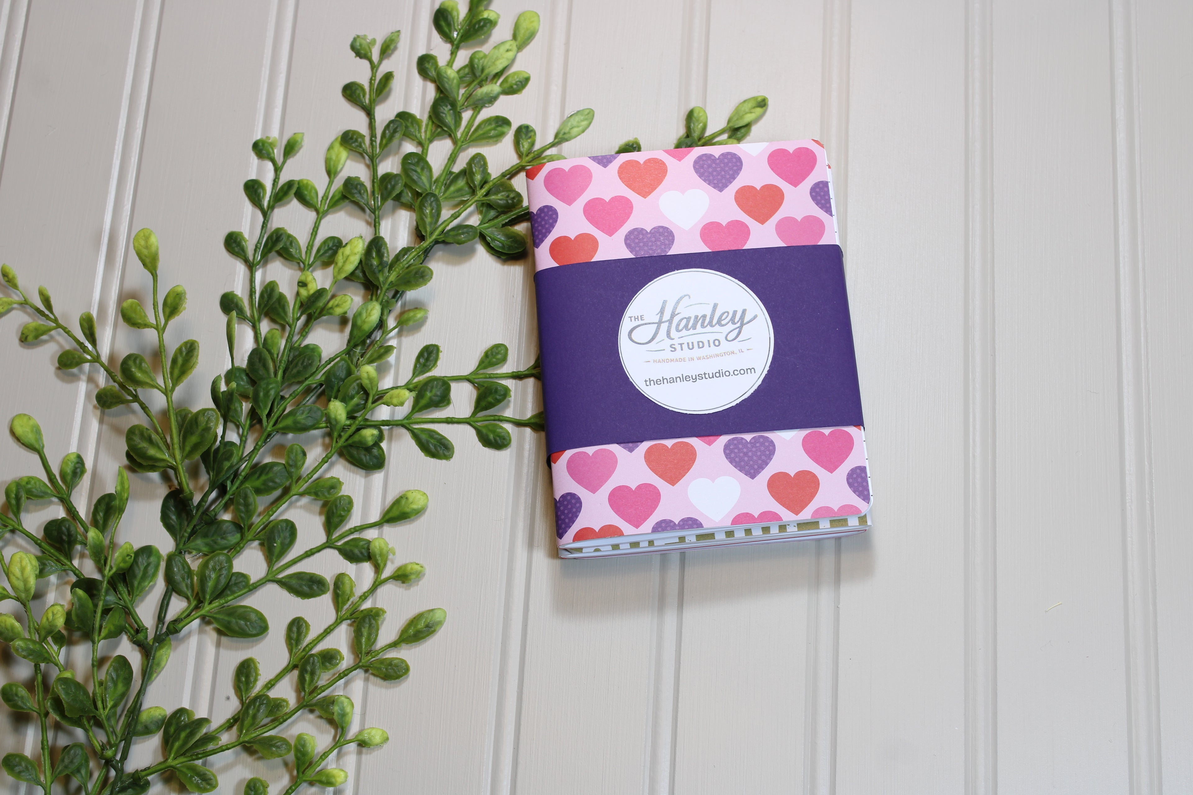 Handmade Notebook Set – 4 Lined Notebooks – 4x5.25 - Valentine's Day
