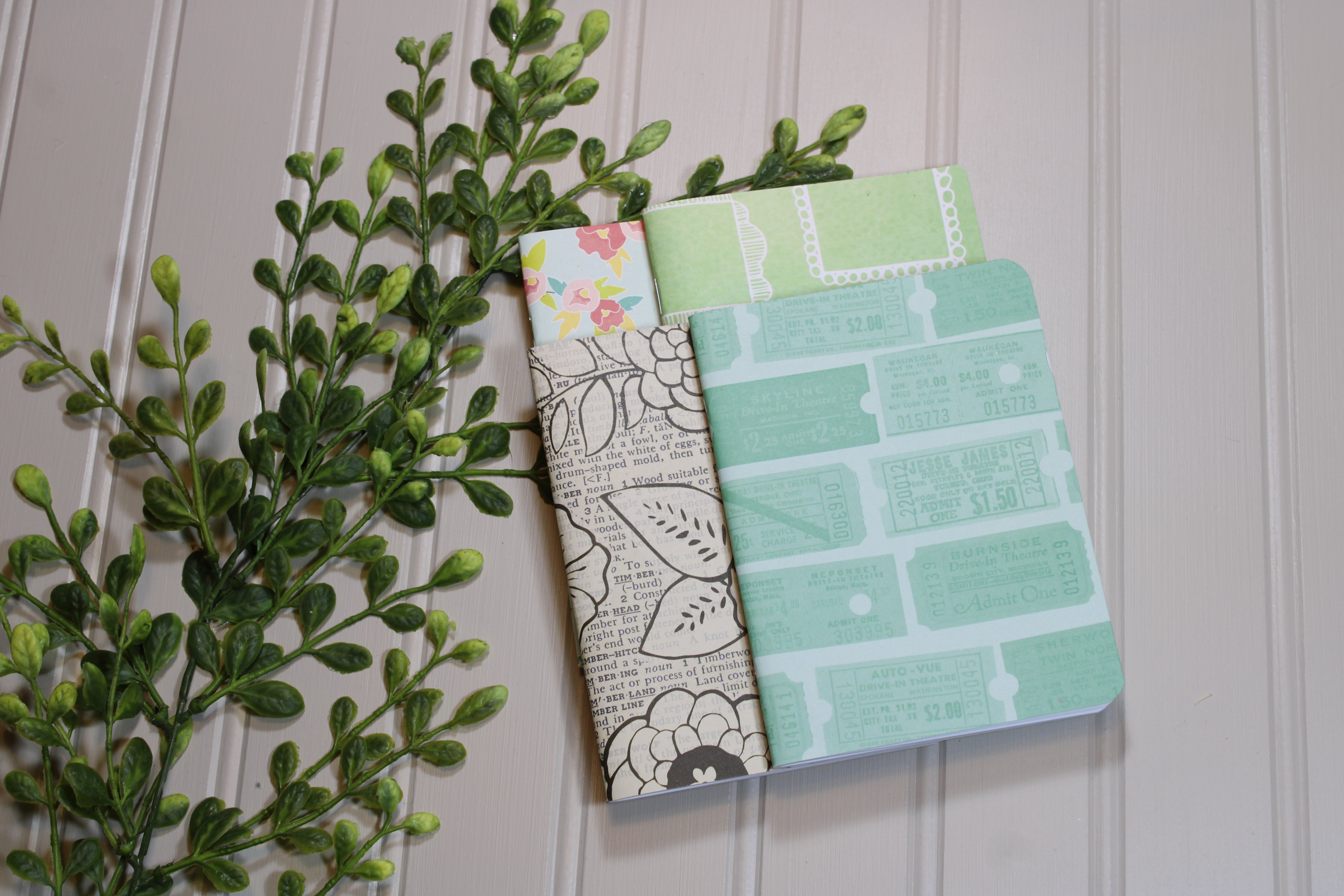 Handmade Notebook Set – 4 Lined Notebooks – 4x5.25 - Any Day