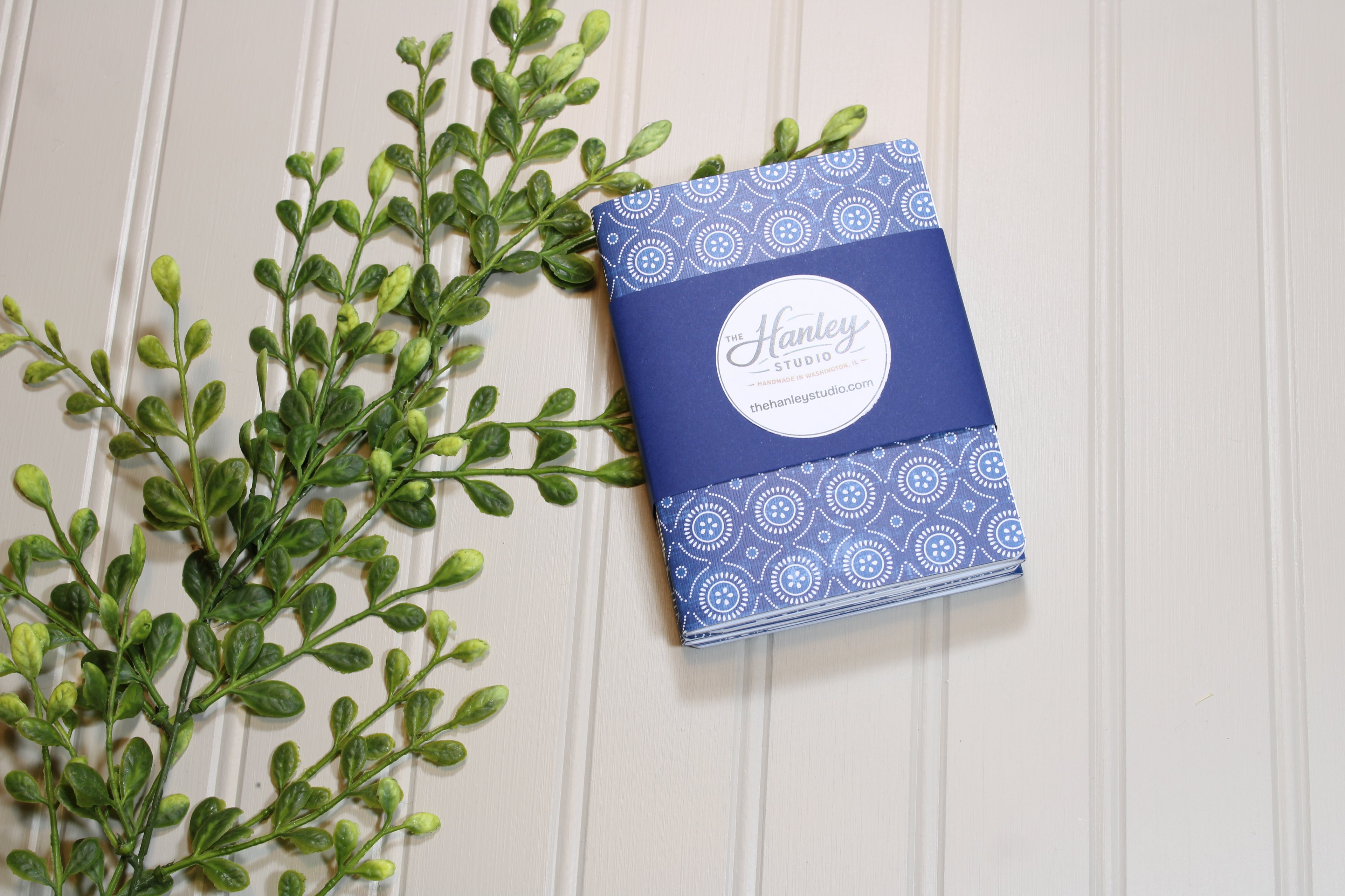 Handmade Notebook Set – 4 Lined Notebooks – 4x5.25 - Something Blue