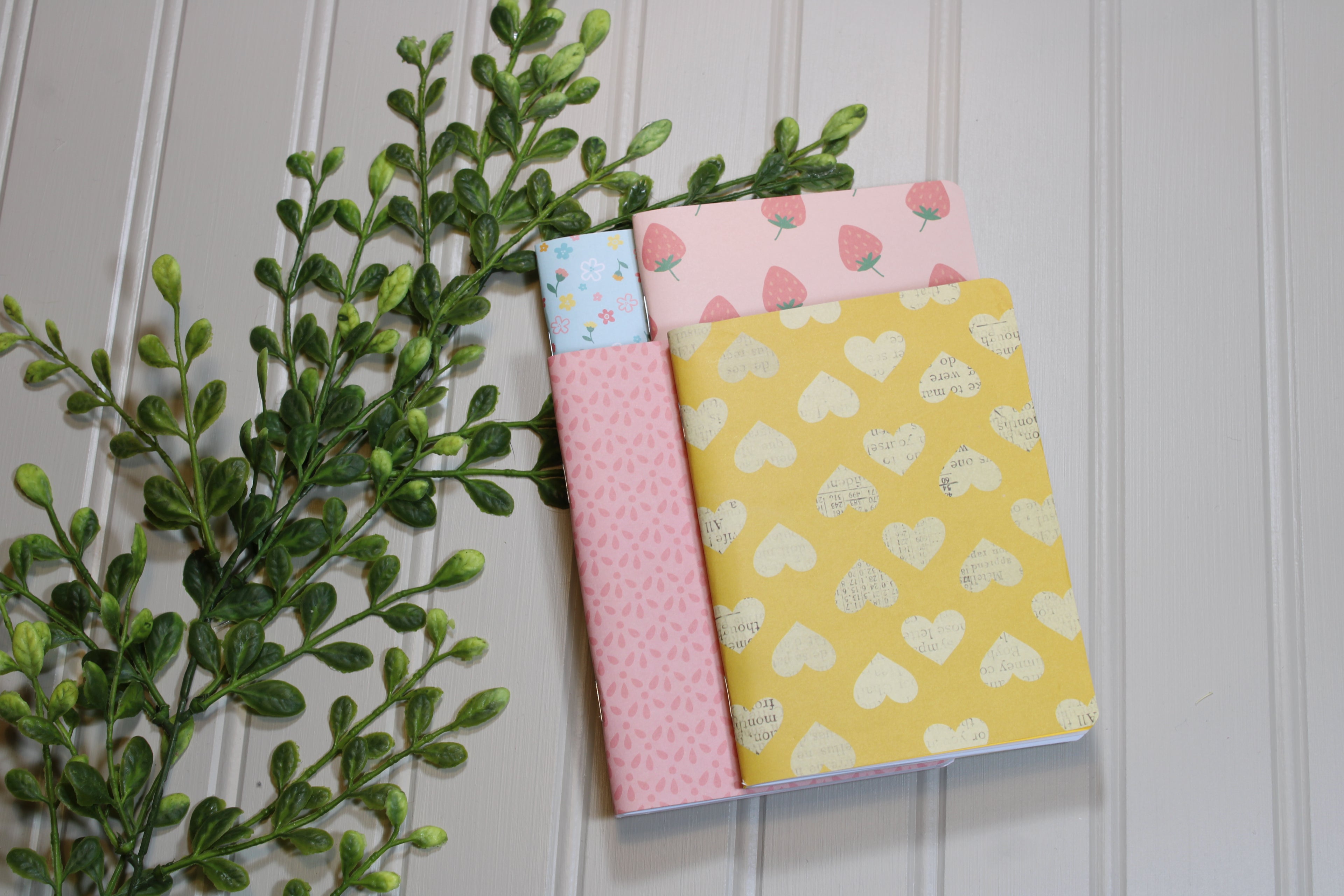 Handmade Notebook Set – 4 Lined Notebooks – 4x5.25 - Any Day